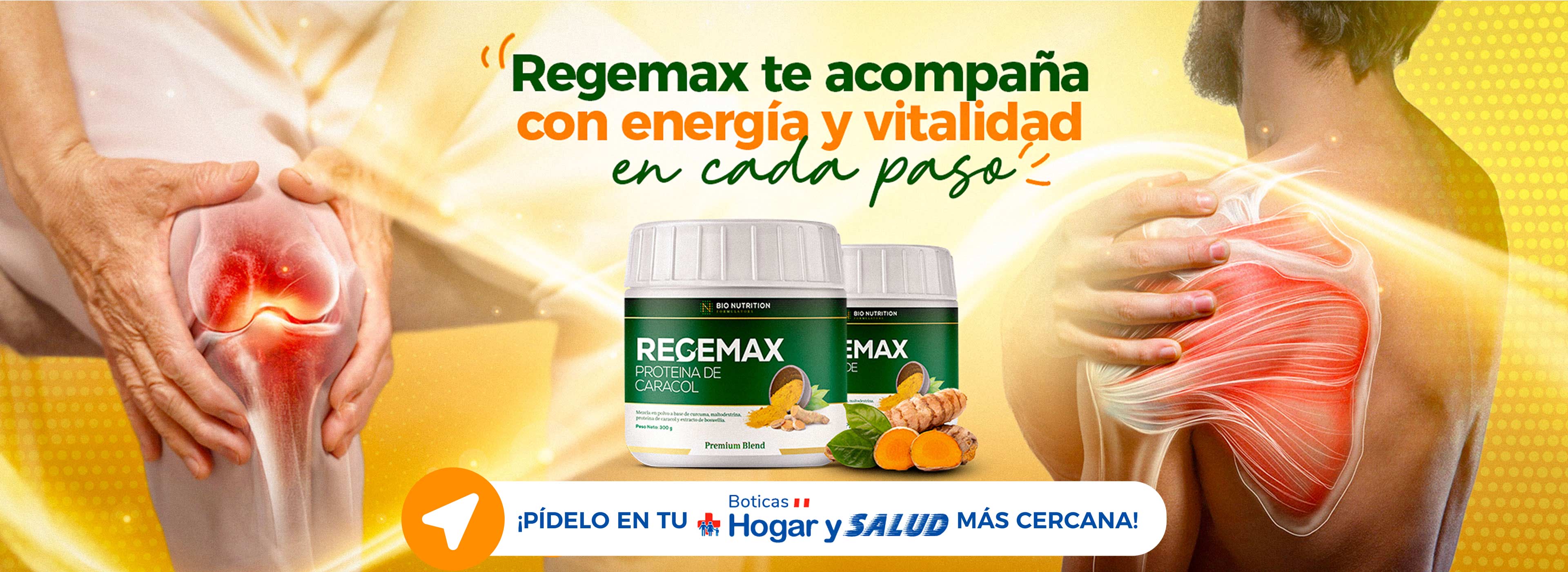 Regemax te acompaña con energía y vitalidad en cada paso.